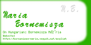 maria bornemisza business card